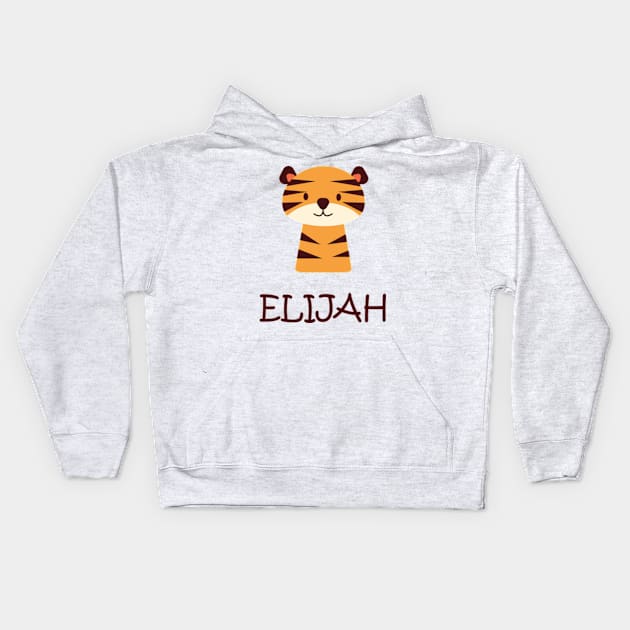 Elijah sticker Kids Hoodie by IDesign23